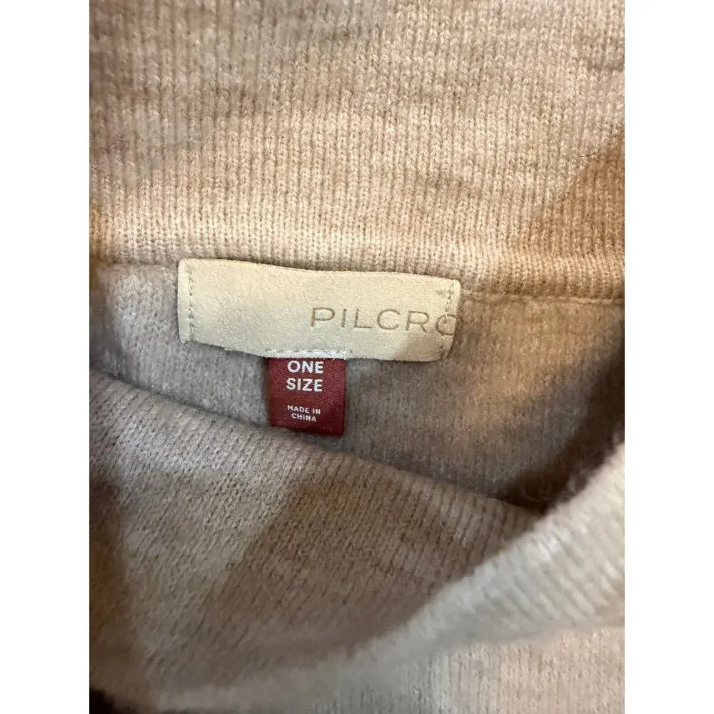 Anthropologie Half Sweater Half Poncho-One Size